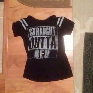 Straight Outta Bed Crop top/sleep wear